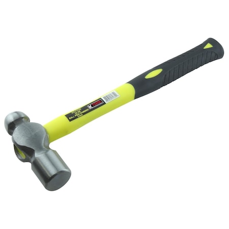 K-Tool International Ball Peen Hammer, Fibrglass Handle, 32 oz. KTI-71732